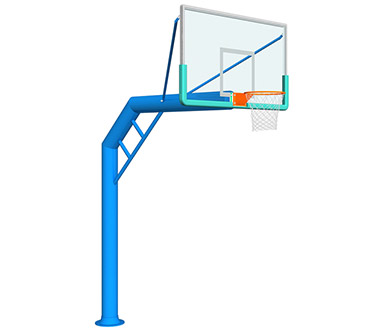 单臂圆管篮球架-695